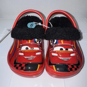 Lightning McQueen Disney Pixar Red lined kids Clogs shoes 5/6 - Picture 1 of 10