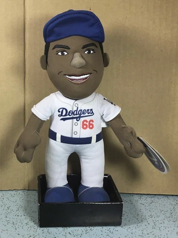 2014 BLEACHER CREATURES DODGERS YASIEL PUIG 10" PLUSH DOLL NWT TINY HOLE IN HAND Cover