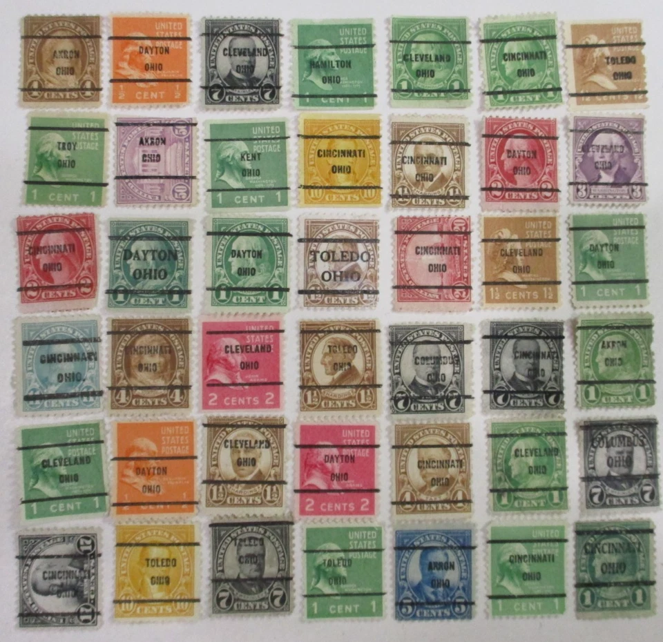 PRECANCEL (42) DIFFERENT   "OHIO  PRECANCEL"    PSS#MIXED" - Image 1 of 1
