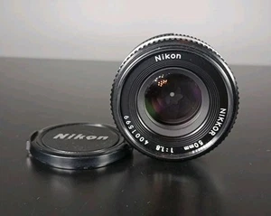 Vintage Nikon Nikkor 50mm 1:1.8 Pancake Lens Made in Japan - Picture 1 of 6