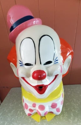 Cubierta de tanque de globo de helio cabeza de payaso Windy Corp pintura original 1974 rara de colección Foto 1 de 4
