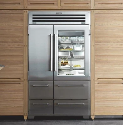 Sub-Zero 648PROG 48 Inch Built-in Side-by-Side Refrigerator Glass Door - Image 1 of 4