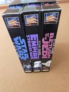 Star Wars original Trilogy VHS Set Episodes IV, V, VI. In Excellent Cond. THX - Picture 1 of 15