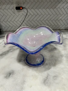 Impresionante cuenco soplado a mano estilo lavamina de Murano. - Imagen 1 de 4