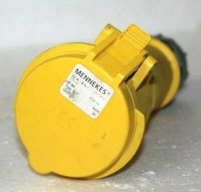 Mennekes 32A-4h/110-130V~ Type: 521 Yellow - image 1 of 4