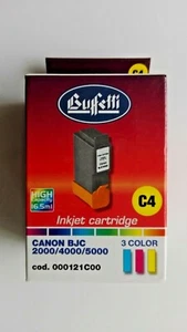 Cartuccia inchiostro Colori Buffetti C4 per Canon BJC 2000-4000-5000 - Foto 1 di 3