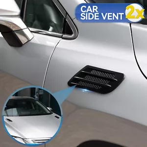 Universal Car Air Flow Fender Side Intake Vent Decor Sticker Grille Decoration - Picture 1 of 6