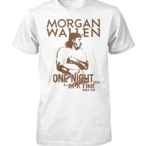 Morgan Wallen Country Music white T-shirt All sizes Tee S to 345XL JJ4006 - Picture 1 of 6