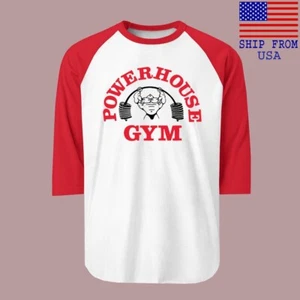 Powerhouse GYM Uomo Raglan Rosso Taglia S-2XL - Foto 1 di 1