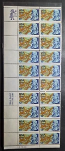 Scott #1690 Franklin & Map of North America 1776 Plate Block of 20 MNH - Picture 1 of 1