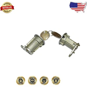 OE Quality Door Lock Cylinder Kit for 1976-1990 Jeep Models - Keyless Included - Foto 1 di 2