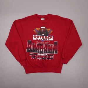 Felpa uomo marrone media vintage anni 90 Alabama Outback Bowl 1997 made USA - Foto 1 di 7