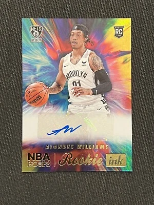 ALONDES WILLIAMS 2022-23 Panini NBA Hoops HOT ROOKIE INK Signatures Autograph RC - Image 1 of 4