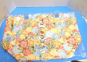 Talbots blumenbedruckt große Strand-/Tragetasche Neu in offener Tasche 23x15 - Bild 1 von 3