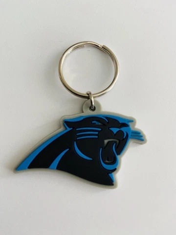 CAROLINA PANTHERS NFL KEYCHAIN FOOTBALL TEAM DECAL LOGO PVC SUPER BOWL KEY MVP Cover