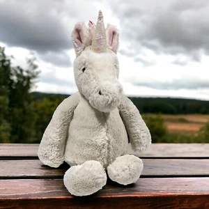 Jellycat London Bashful Unicorn Plush Stuffed Animal White Pink 12 Inch - Picture 1 of 9