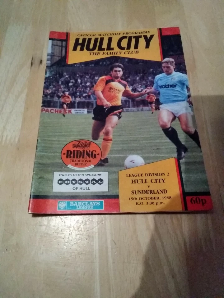 1988/89 HULL CITY V SUNDERLAND - DIVISION 2 - Image 1 of 1