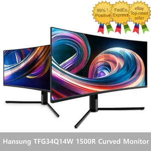 Hansung TFG34Q14W 1500R Curved Rear 144Hz Game Wide WQHD Tilt (Perfect Pixel) - Picture 1 of 7