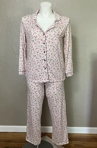 Sofft Womens Pajama Set 2pc Long Sleeve Top & Pants Pink Floral Size L - Picture 1 of 8