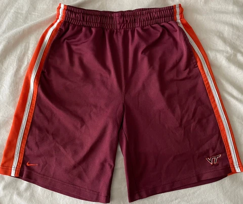 Virginia Tech NIKE Youth Boys XL Shorts Athletic Vintage 2009 Hokies EUC Cover