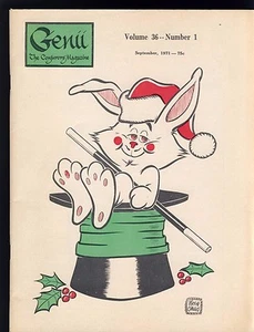 Mickey O'Malley Genii Conjurors / Magicians Magazine Sept1971 - contents in scan - Picture 1 of 3