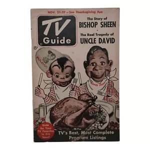 HOWDY DOODY COVER TV GUIDE NEW YORK CITY AUSGABE 21.-27. NOVEMBER 1952. (MUSTERKOPIE) - Bild 1 von 15