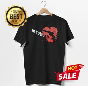 My Chemical Romance Fire At Will Gun Pistol Heart T-Shirt - Picture 1 of 2
