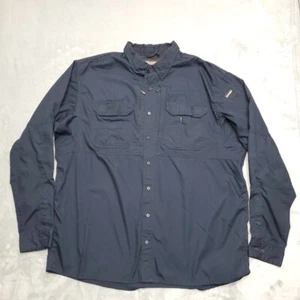 Blackhawk Warrior Wear Shirt Mens XXL Navy Tactical Long Sleeve Utility Ripstop - Picture 1 of 7
