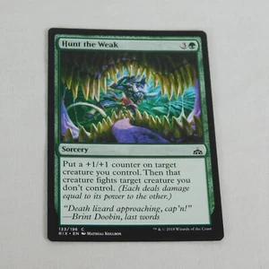 Tarjeta común Hunt the Weak MTG 2018 Green Sorcery 133/196 Rivals of Ixalan - Imagen 1 de 4