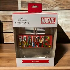 Marvel Comics Logo Heroes & Villains Avengers Hallmark Ornament 2022 New In Box