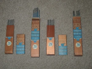 Vintage Eagle turquoise drawing leads - Picture 1 of 3