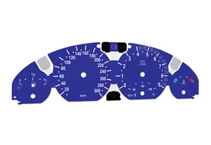 For BMW M3 E46 Blue - Speedometer Dials from MPH to Km/h Cluster Gauges - Picture 1 of 6