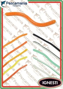 artificiel spinning Ignesti trout worm 7,5cm truite -rock fishing - 10 pezzi - Photo 1/1