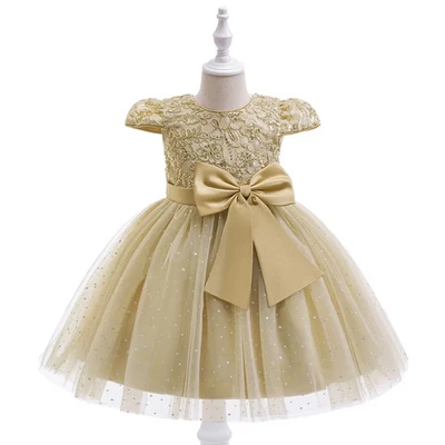 Verano Flor Niñas Vestido Cumpleaños Baile de graduación Vestido Lujo Princesa Navidad Disfraz Foto 1 de 4