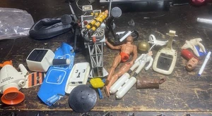 Giocattoli Spaziali Vintage Mattel 1966 Major Matt Mason Ideal Star Team. Big Jim - Foto 1 di 8