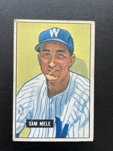 1951 Bowman Set Break #168 Sam Mele Senators - Picture 1 of 2