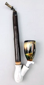 Gesteckpfeife mit Jagdmotiv - Bild 1 von 7