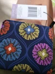 NWT Vera Bradley Essential Small Wallet-Navy w/print - Picture 1 of 3