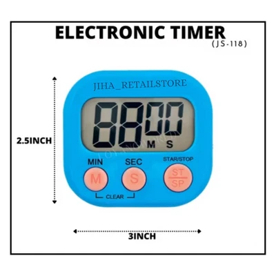 Digital Kitchen Timer Alarm Cooking Free Standing With Magnetic - Image 1 of 4