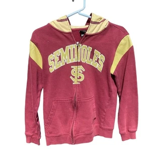 FSU Florida State Seminoles Helmet Hoodie Garnet Gold Kids Size Medium 10/12 - Picture 1 of 11