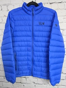 Mountain Hardwear Q Shield Down Jacket Mens S Blue 650 Fill Packable Lightweight - Picture 1 of 12