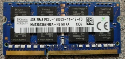 4 GB Hynix HMT351S6EFR8A DDR3-1600 PC3-12800 SODIMM SDRAM Laptop Memory - Image 1 of 2