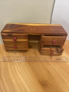 Verkäufer Muster Zeder Waschtisch Kommode Vintage -ohne Spiegel - Schubladen Reparatur - Bild 1 von 7
