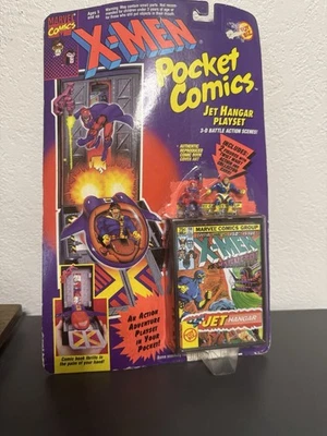 Toy Biz Marvel X-Men Pocket Comics Jet Hanger Juego 1994 Magneto y Cíclope Foto 1 de 4