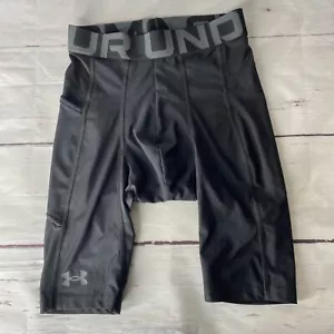 Under Armour Herren HeatGear Pocket Long Kompressionsshorts CELL POCKET schwarz - Bild 1 von 4