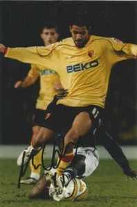 WATFORD: JOBI McANUFF SIGNED 6x4 ACTION PHOTO+COA - Picture 1 of 1