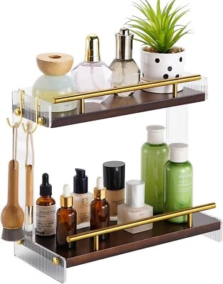Under Sink Storage Kitchen Organiser 2 Tier Bathroom Counter Rack Cabinet Shelf - Image 1 of 4