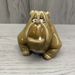 Vintage 1988 Disney Oliver and Company Francis Bulldog Dog Coin Bank Rare READ - Picture 1 of 13