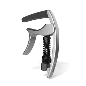 D'Addario PW-CP-09S Tri-Action Guitar Capo, Silver - Picture 1 of 3