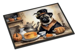 Pug Fall Kitchen Pumpkins Indoor or Outdoor Mat 24x36 DAC1803JMAT - Picture 1 of 3